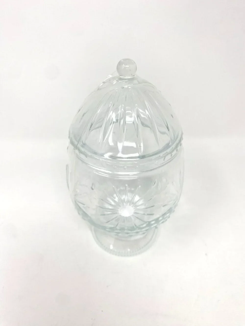 Target Clear Glass Pedestal Vessel Easter Egg Decor Candy Jar Canister